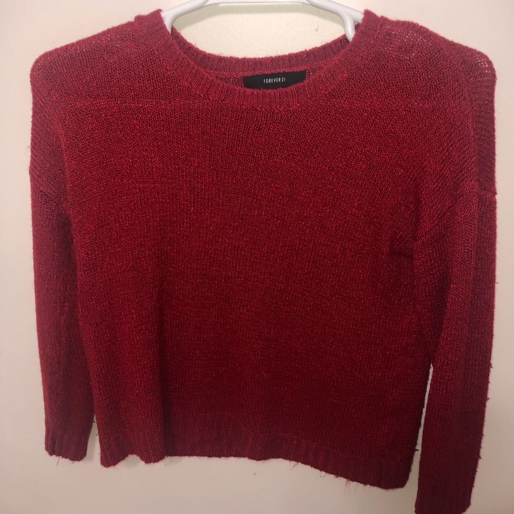 Soft Basic Red Sweater